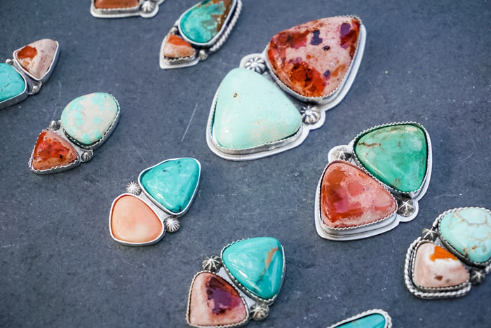 Turquoise + Fire Opal Collection