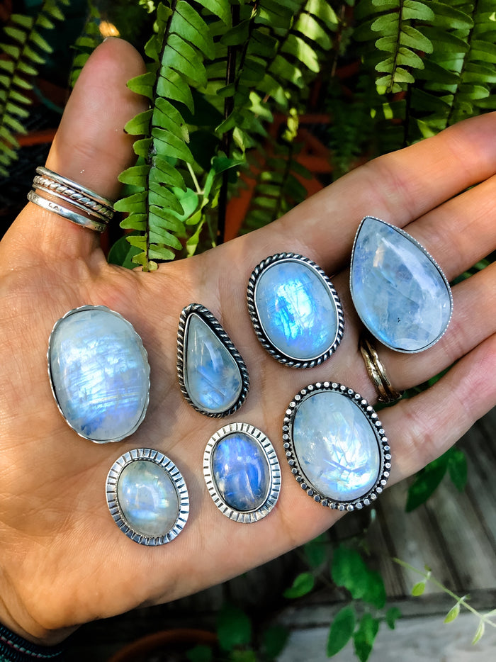 Moonstone Rings