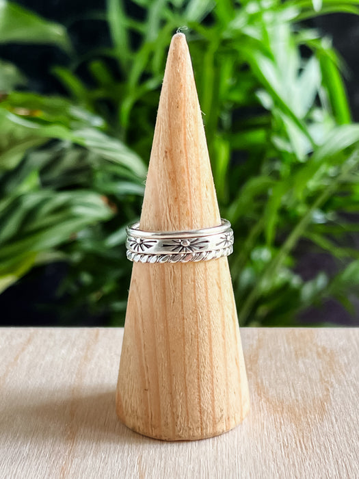 Sterling Stacking Ring Set