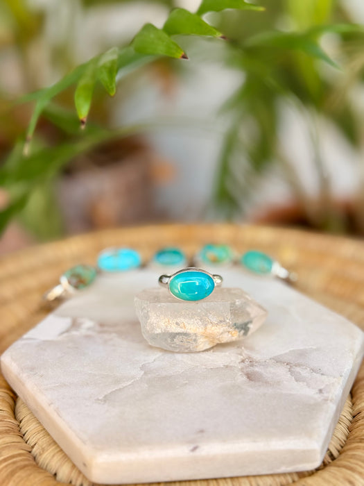 Turquoise Ring Sz 6.5-7.5