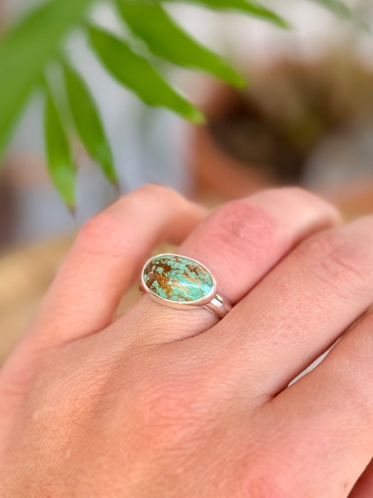 Turquoise Ring Sz 7.25-8.25