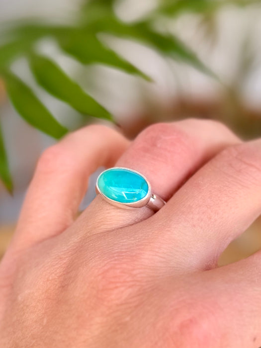 Turquoise Ring Sz 6.5-7.5