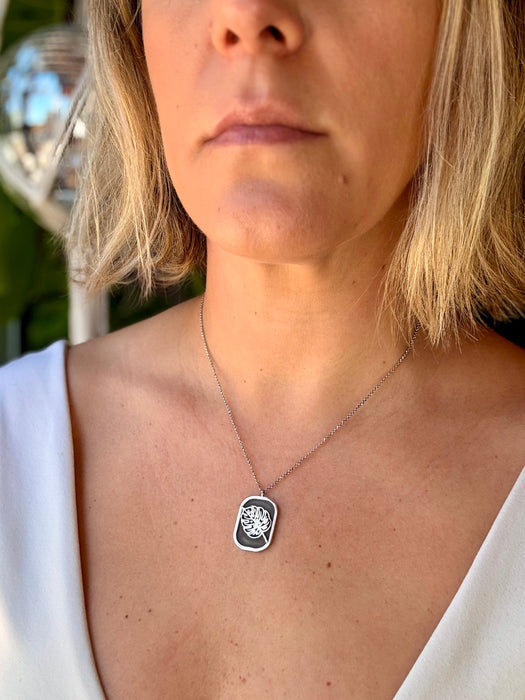 Monstera Leaf Necklace