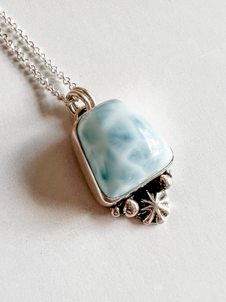 Large Larimar Necklace