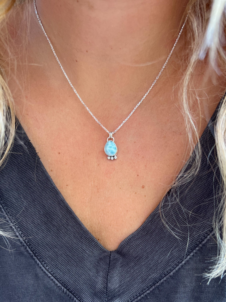 Small Larimar Necklace