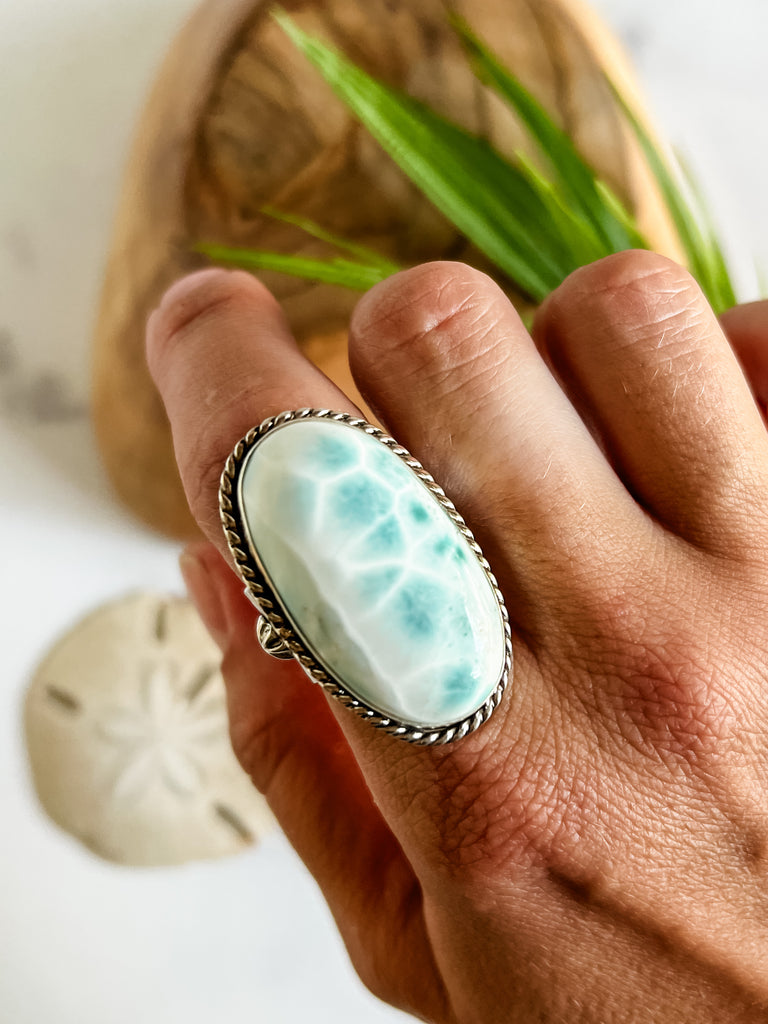 Larimar Ring Size 9 (Fits like 8.5)