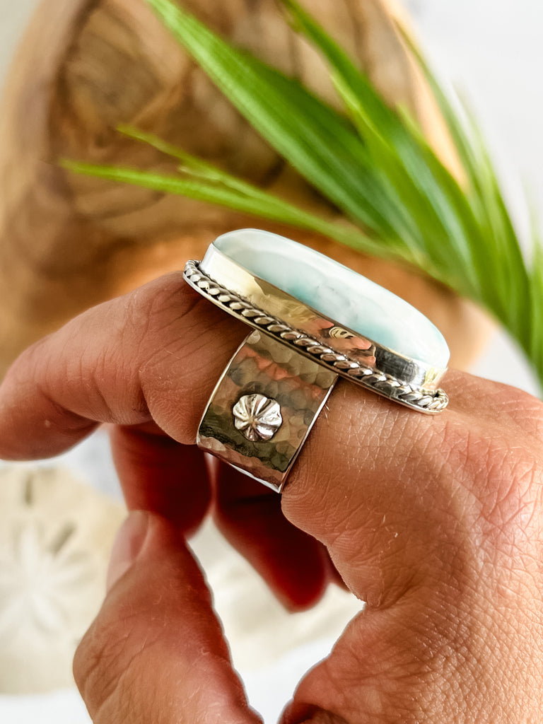 Larimar Ring Size 9 (Fits like 8.5)