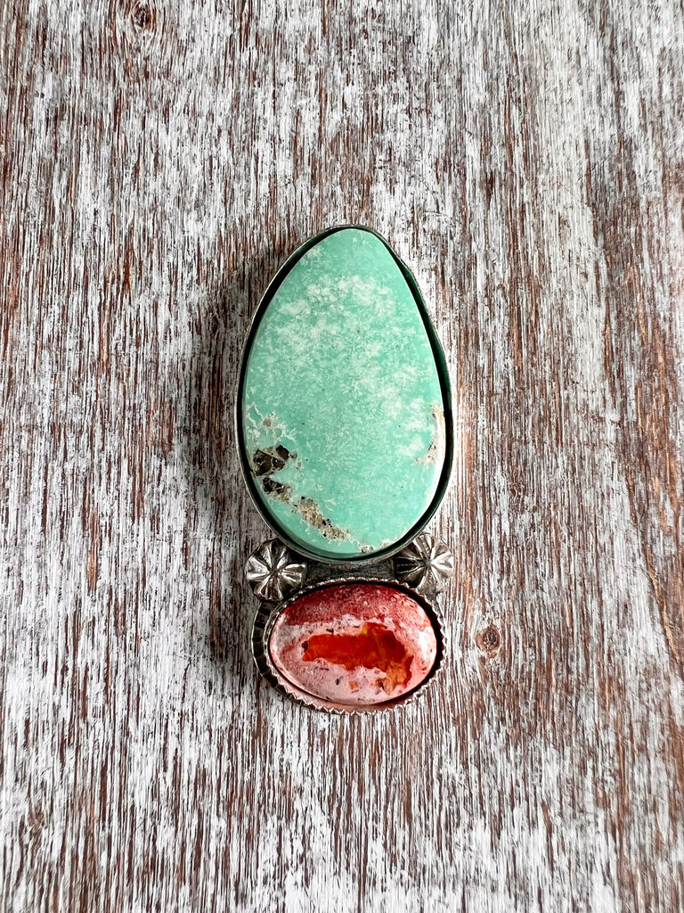 Turquoise + Mexican Fire Opal | Made to Order