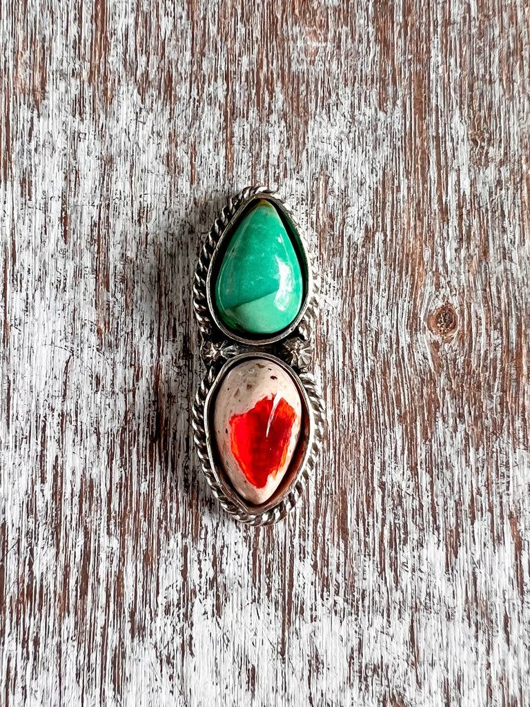 Turquoise + Mexican Fire Opal | Made to Order