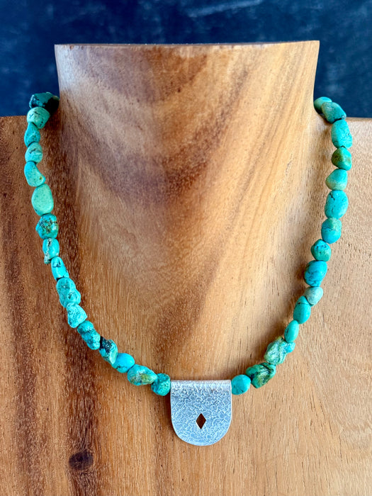 Hubei Turquoise Beaded Necklace