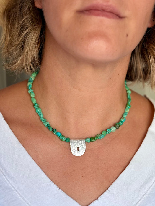 Hubei Turquoise Beaded Necklace